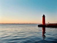 Pierhead Light House, Lake Michigan (2021)